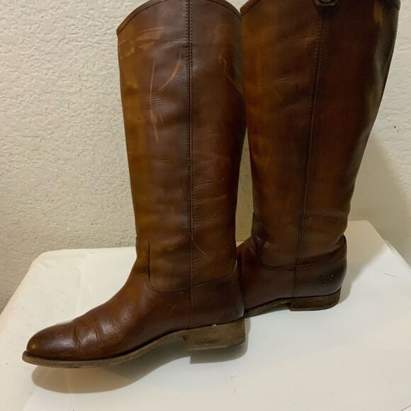 Frye Womens Melissa Brown Riding Boots Size 5.5 Medium (B, M) - Picture 6 of 16